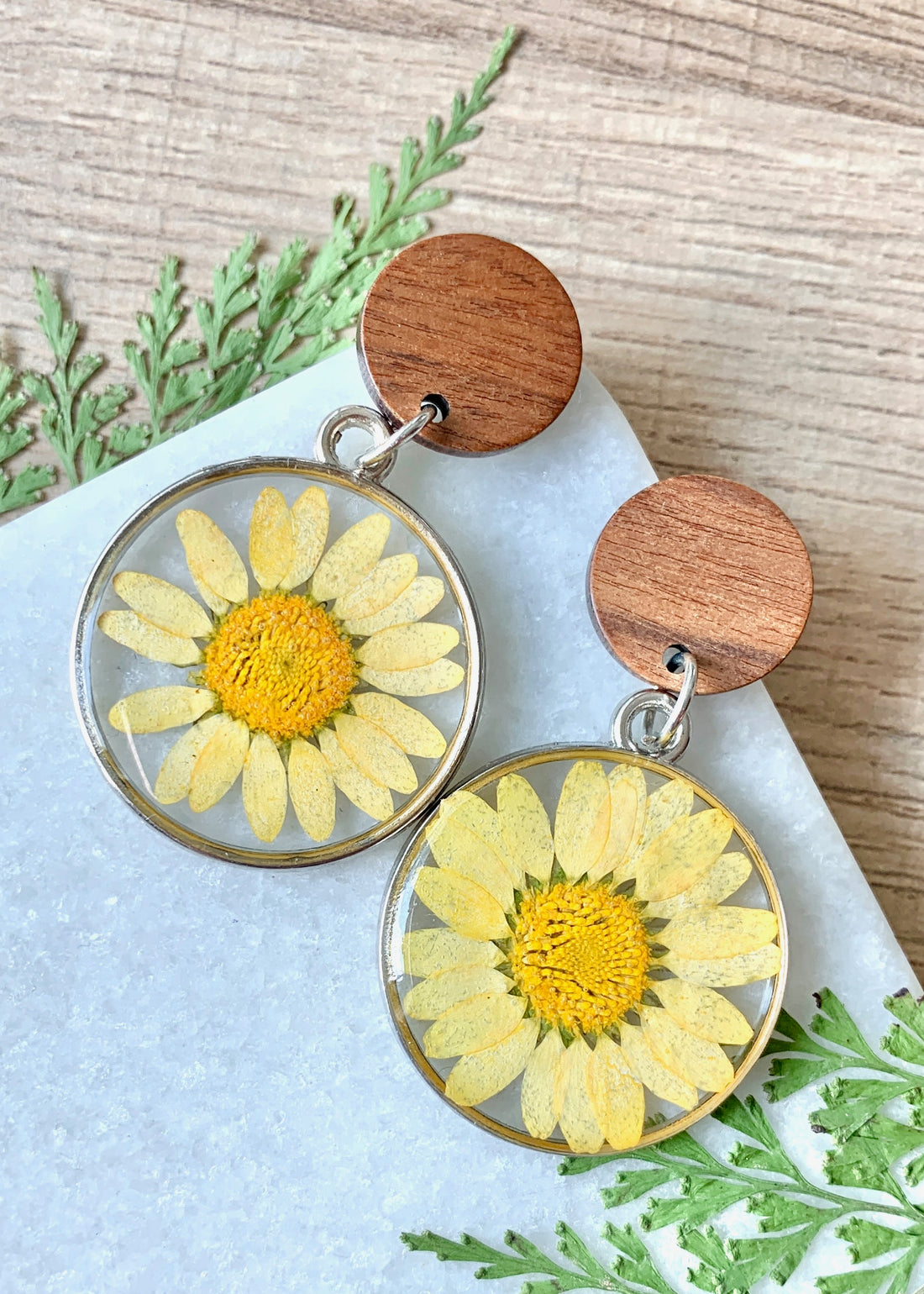 Pressed Flower Earrings