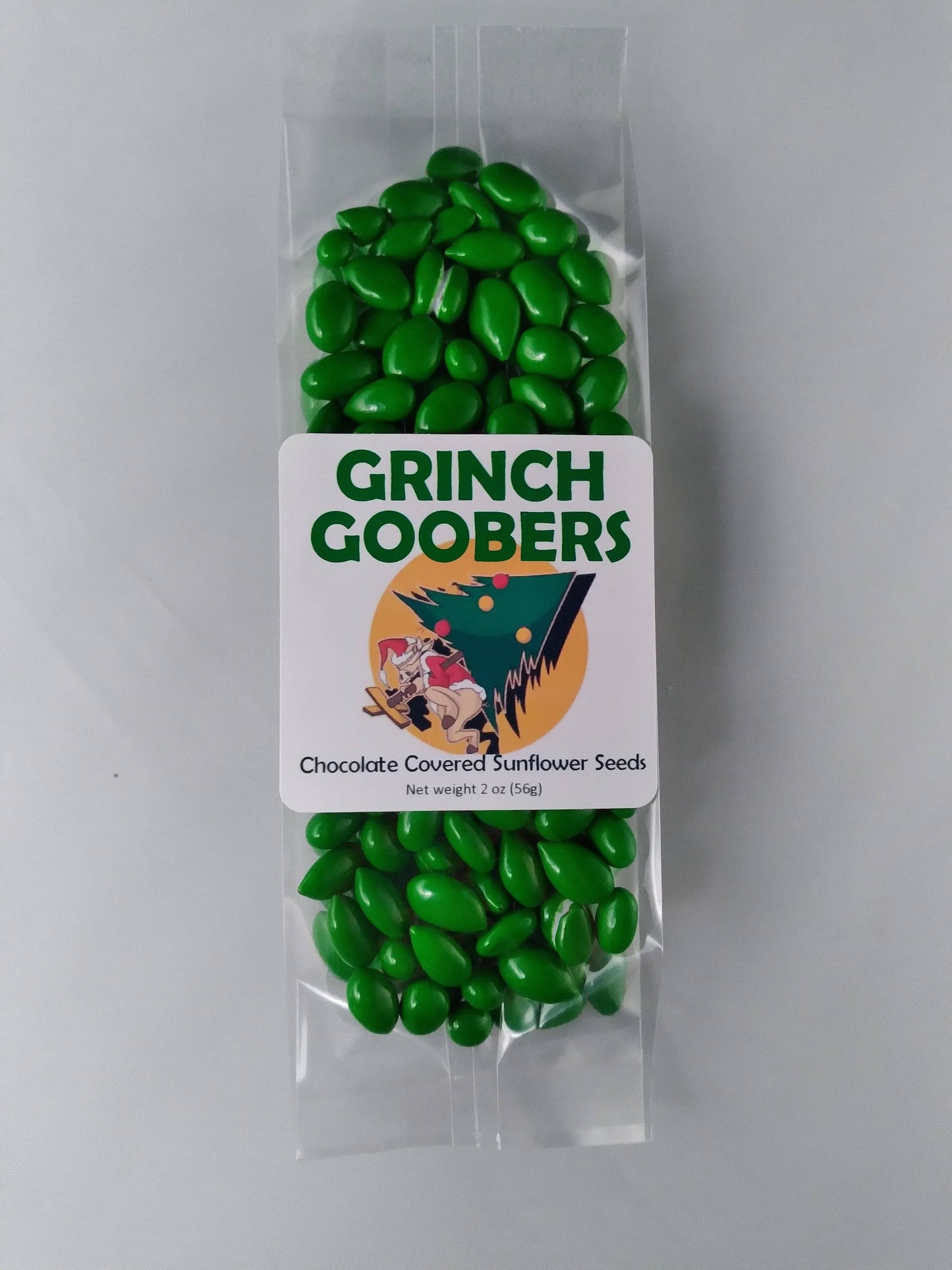 Grinch Goobers – Milk Chocolate Covered Sunflower Seeds: 2oz