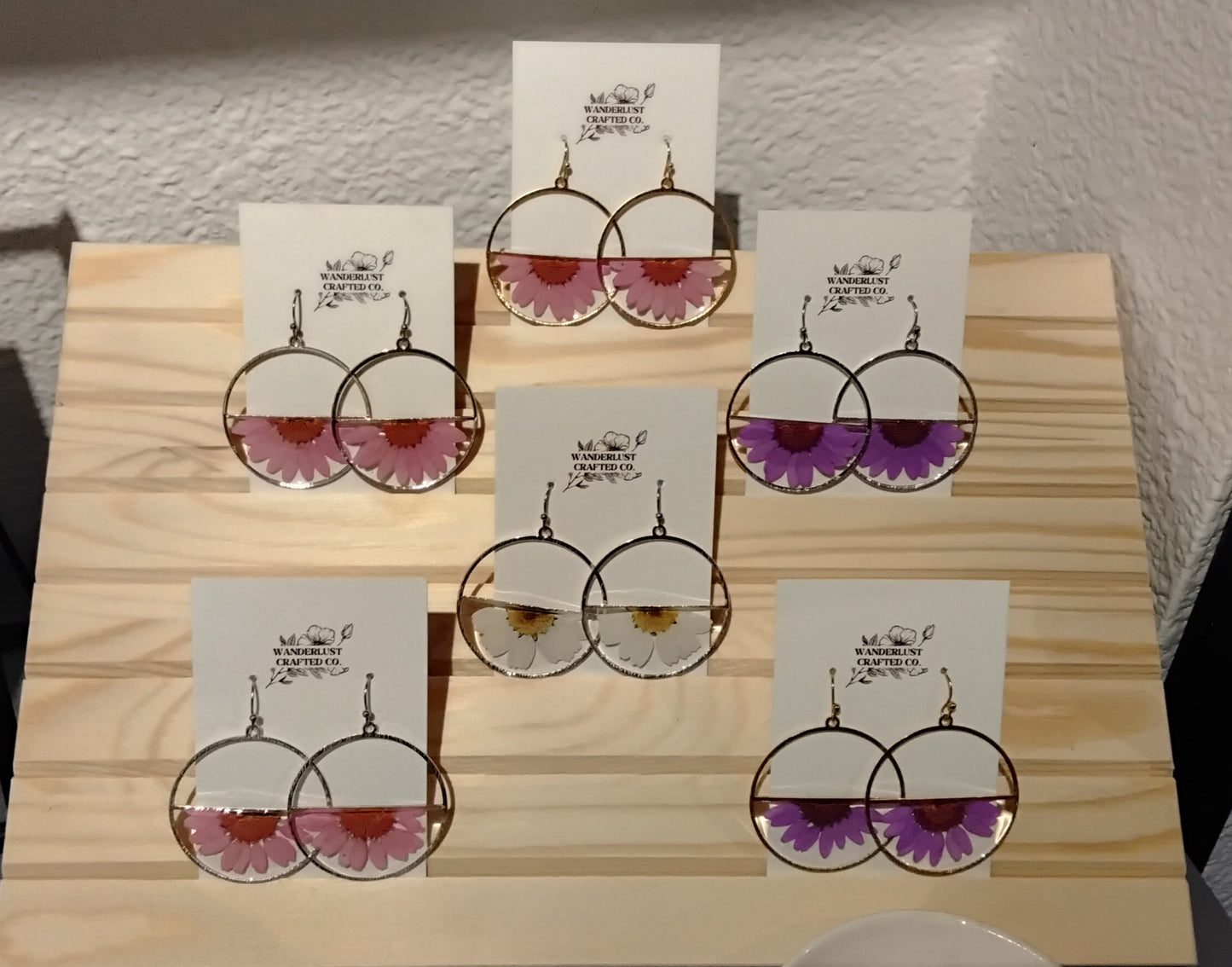 Pressed Flower Earings