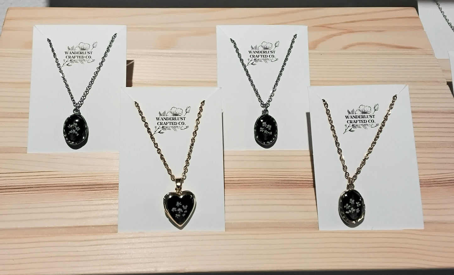 Pressed Flower Necklace Md