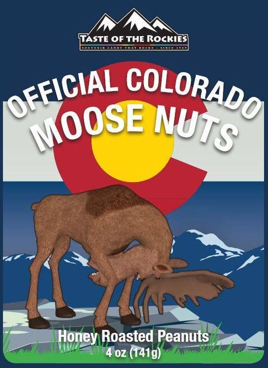 Official Colorado Moose Nuts – Honey Roasted Peanuts: 4oz