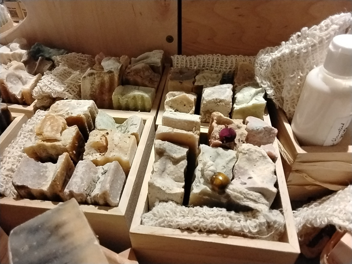 Sample soap crate