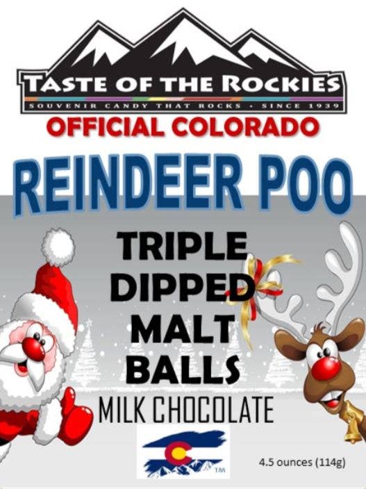 Reindeer Poo - Milk Chocolate Malt Balls: 4.5oz