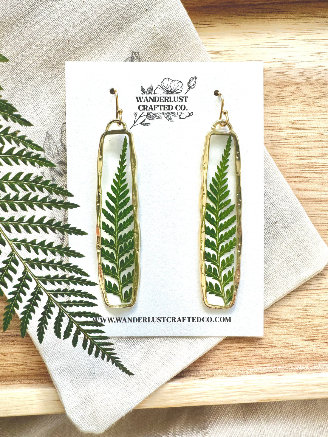 Pressed Flower Earrings