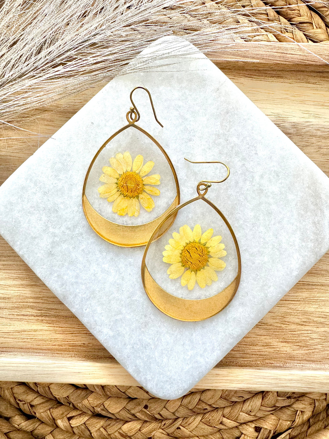 Pressed Flower Earrings
