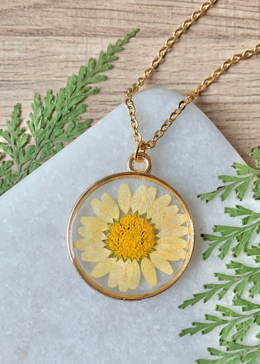 Pressed Flower Necklace Lg