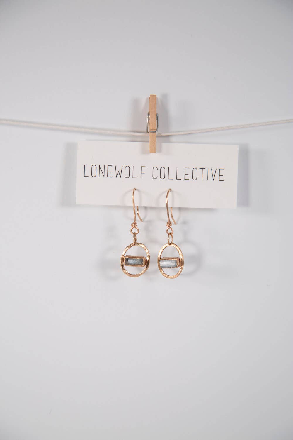 Aquamarine Dangles - Silver