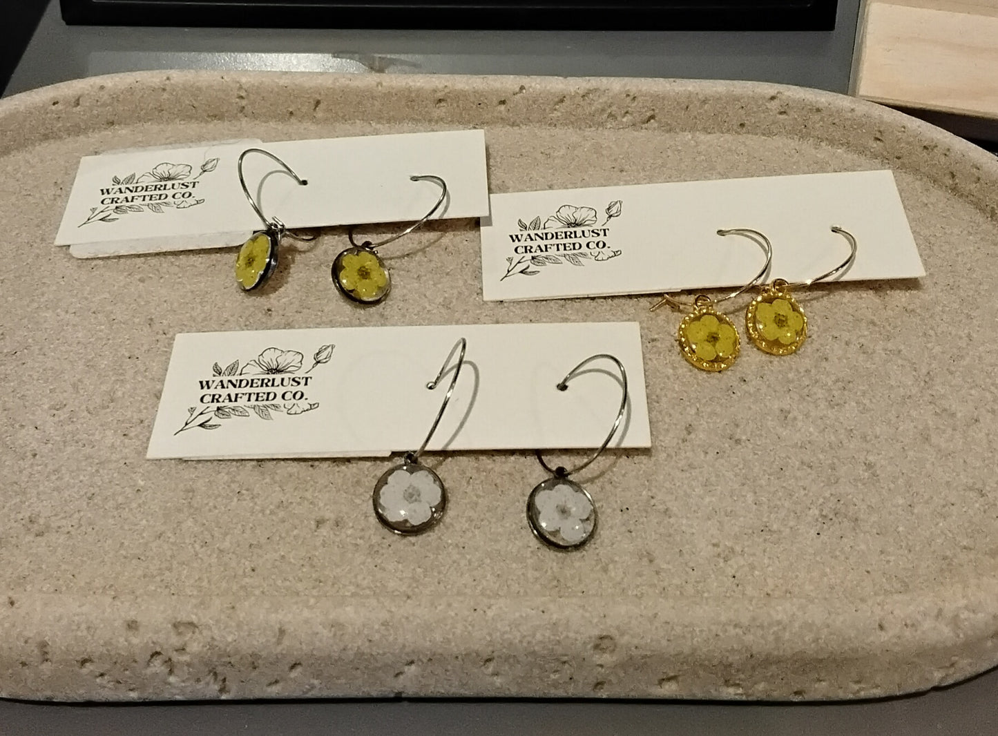 Pressed Flower Earings
