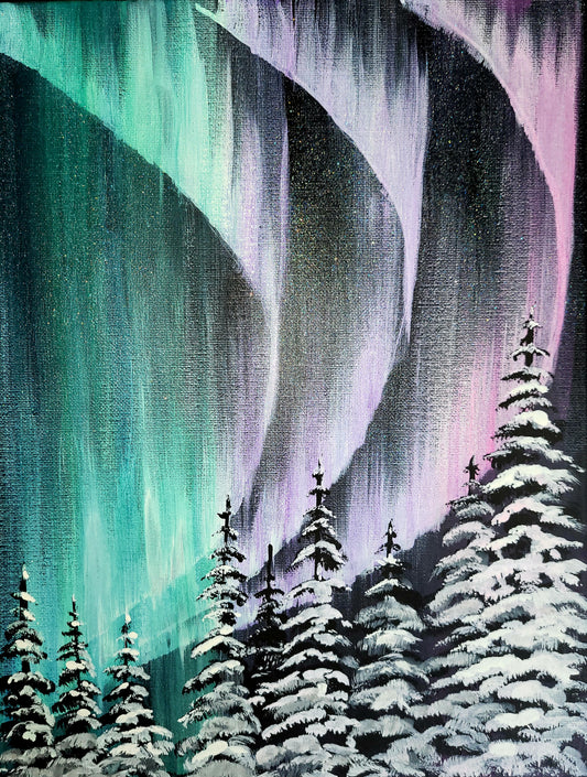 Northern Lights Painting Class - Jan 10 - 4-6pm
