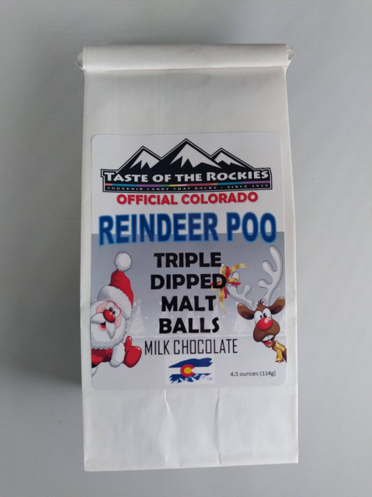 Reindeer Poo - Milk Chocolate Malt Balls: 4.5oz