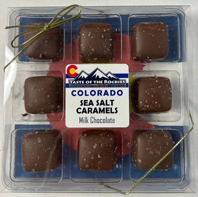 Sea Salt Caramels – Chocolate-Dipped with Colorado Pride: Milk Chocolate Sea Salt Caramels