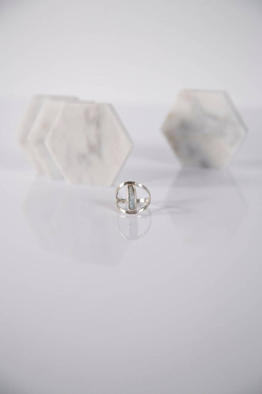 Aquamarine Ring - Silver