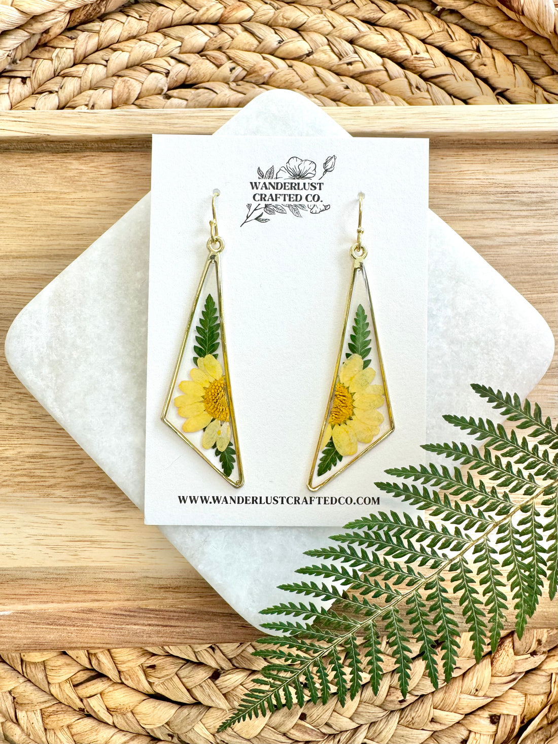 Pressed Flower Earrings