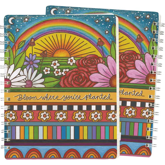 Bloom Where You're Planted Spiral Notebook