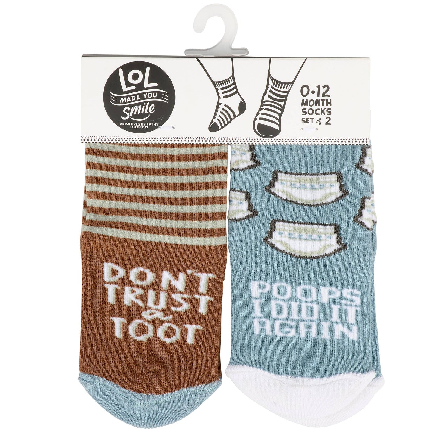 Poops I Did It Again Baby Sock Set