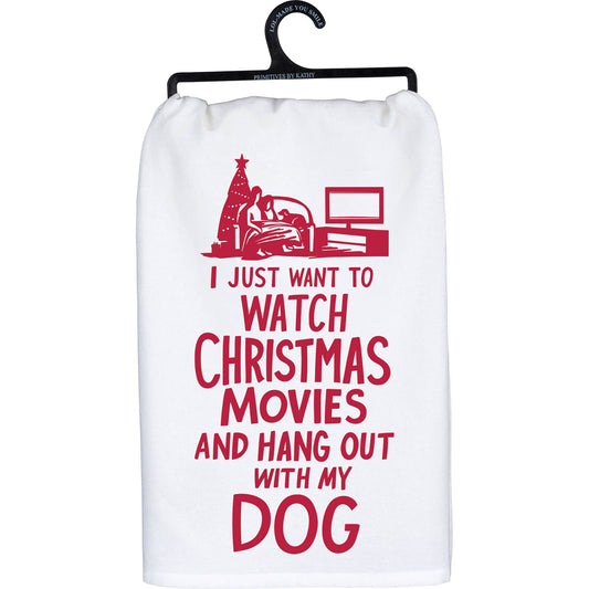 Just Want To Hang Out With My Dog Kitchen Towel