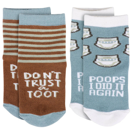 Poops I Did It Again Baby Sock Set