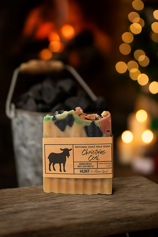 Christmas Coal Goat Milk Soap - Limited edition