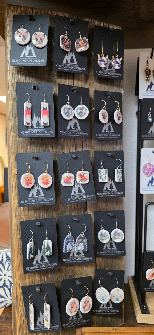 NJ Mtn Design Earrings Animal