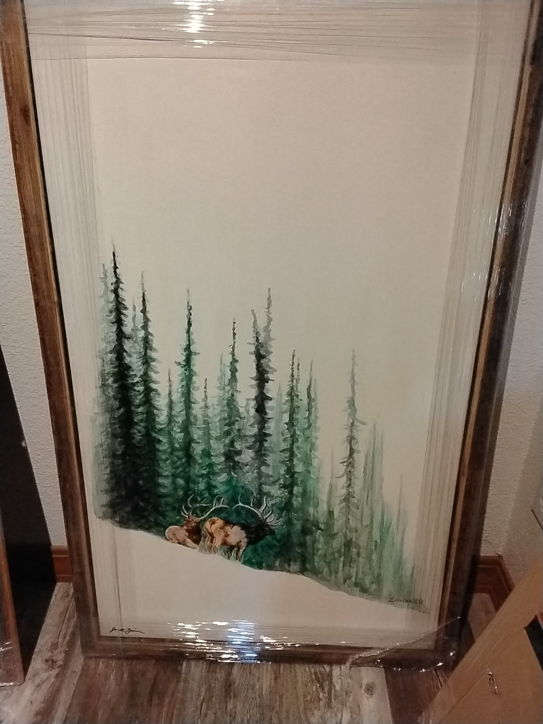 High Country Elk Watercolor