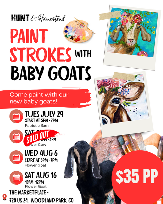 Paint Strokes with Baby Goats - Aug 16