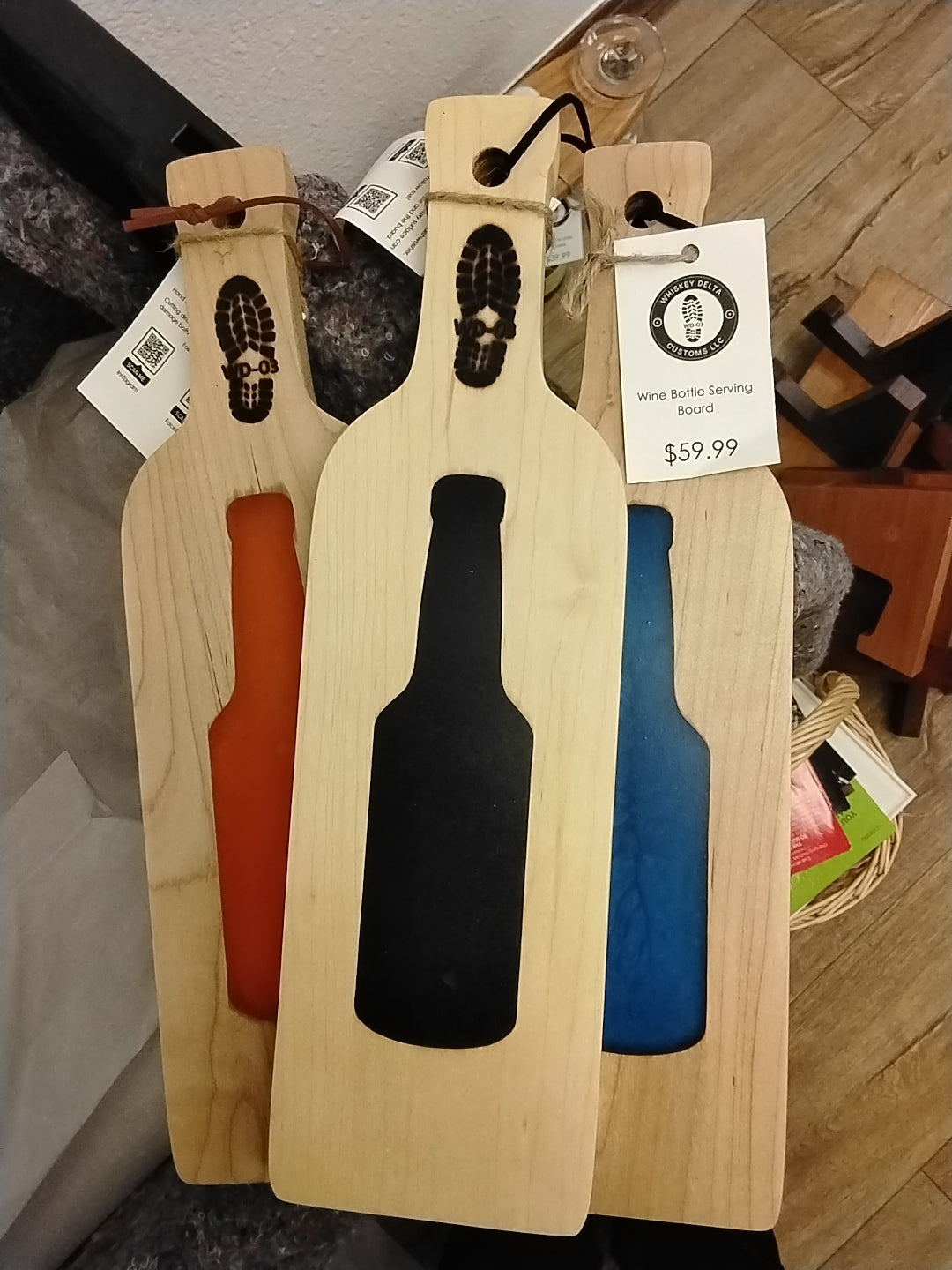 Wine Bottle Serving Board
